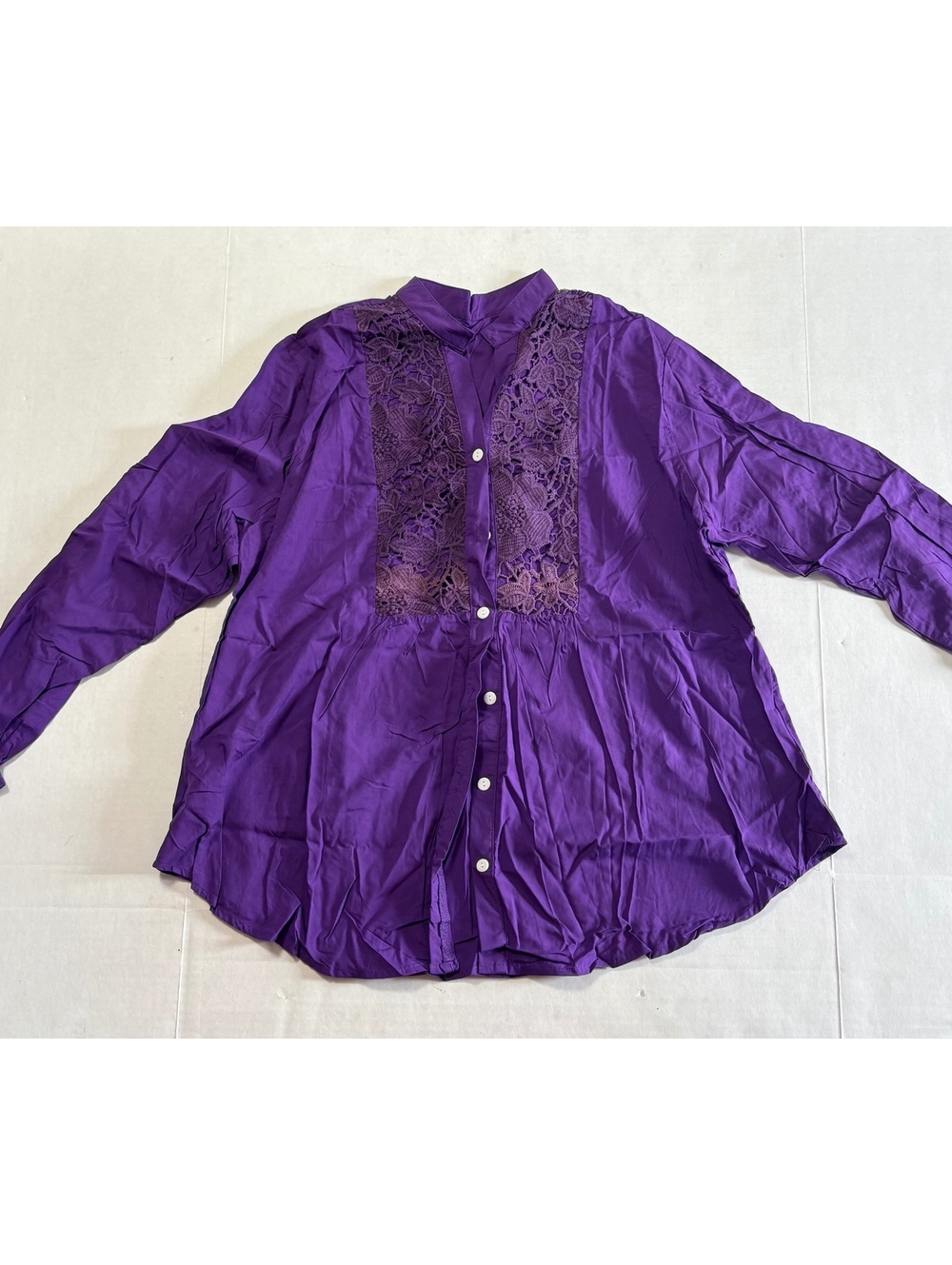 Purple long sleeve shirt L